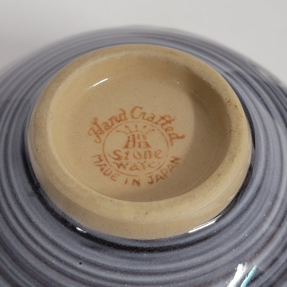 Vintage Hand Crafted Tea Cup Latte Coffee Stoneware Set of 3 Made in Japan - Picture 3 of 5